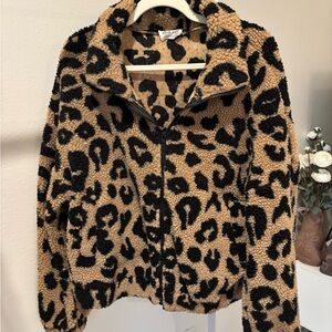 Wild Fable Black and Tan Teddy Jacket